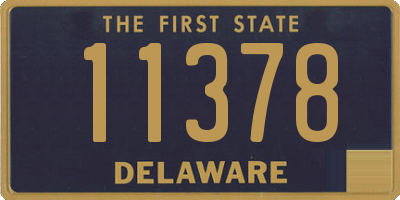 DE license plate 11378