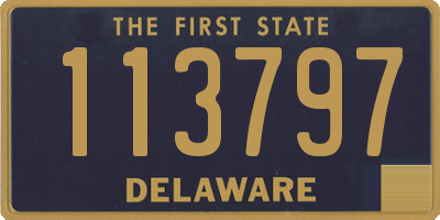 DE license plate 113797