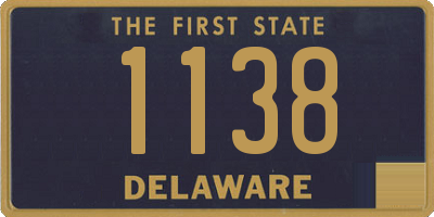 DE license plate 1138