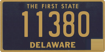 DE license plate 11380