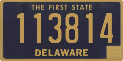 DE license plate 113814