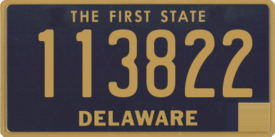 DE license plate 113822