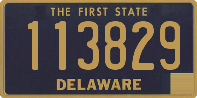 DE license plate 113829