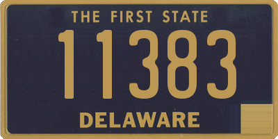 DE license plate 11383