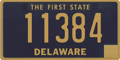 DE license plate 11384