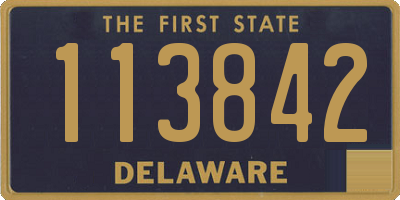 DE license plate 113842