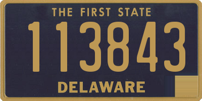 DE license plate 113843