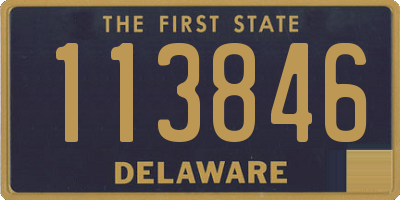 DE license plate 113846