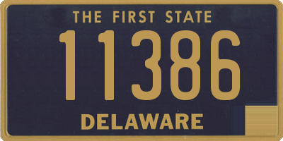 DE license plate 11386