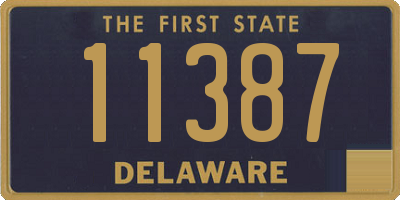 DE license plate 11387