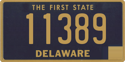 DE license plate 11389