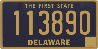 DE license plate 113890