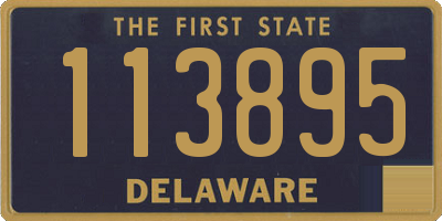 DE license plate 113895