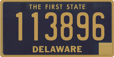 DE license plate 113896