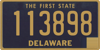 DE license plate 113898