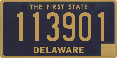 DE license plate 113901