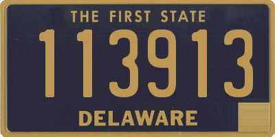 DE license plate 113913