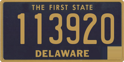 DE license plate 113920