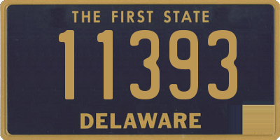 DE license plate 11393