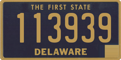 DE license plate 113939