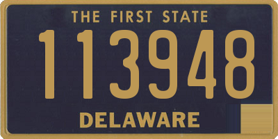 DE license plate 113948