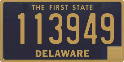 DE license plate 113949