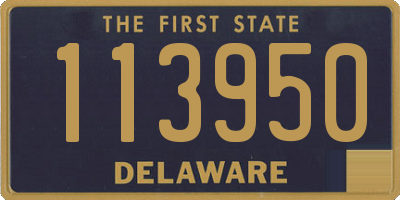 DE license plate 113950