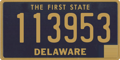 DE license plate 113953