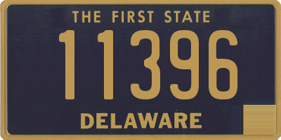 DE license plate 11396