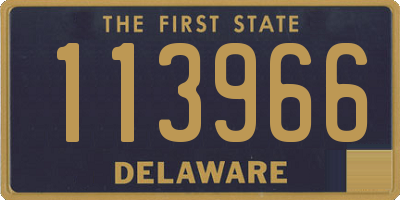 DE license plate 113966