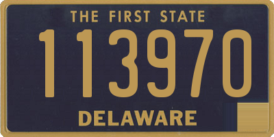 DE license plate 113970