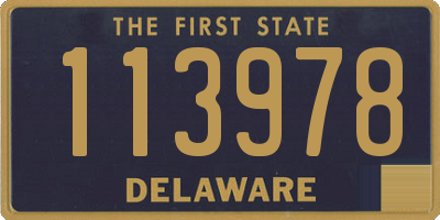 DE license plate 113978