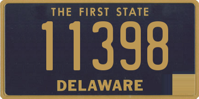 DE license plate 11398