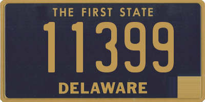 DE license plate 11399