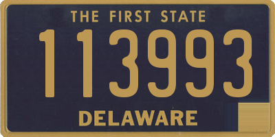 DE license plate 113993