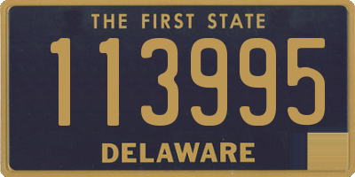 DE license plate 113995