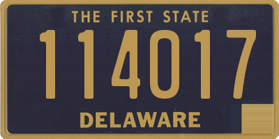 DE license plate 114017