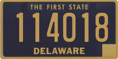 DE license plate 114018