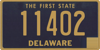 DE license plate 11402