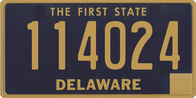 DE license plate 114024