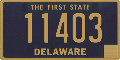 DE license plate 11403