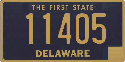 DE license plate 11405