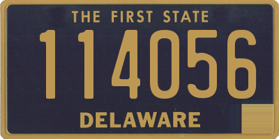 DE license plate 114056