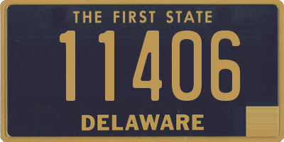 DE license plate 11406