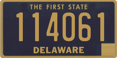 DE license plate 114061