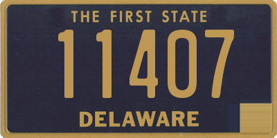 DE license plate 11407