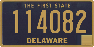 DE license plate 114082