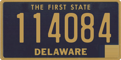 DE license plate 114084