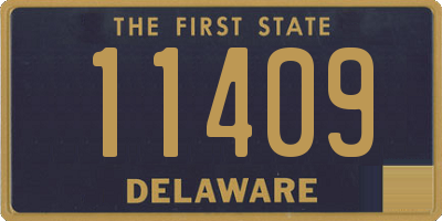 DE license plate 11409