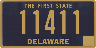 DE license plate 11411